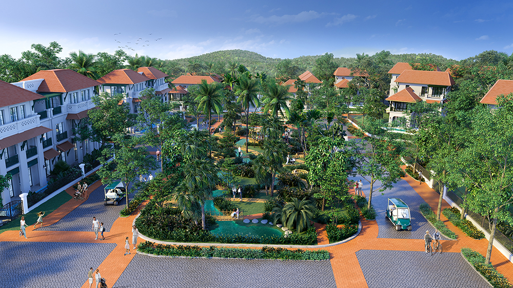 Sun Tropical Village sở hữu các dòng biệt thự: đơn lập, song lập, tứ lập