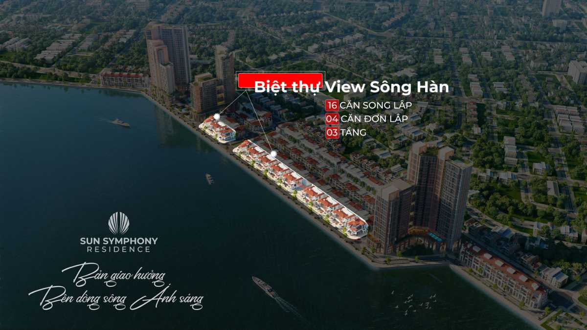 Biệt thự Sun Symphony sở hữu view toàn cảnh sông Hàn