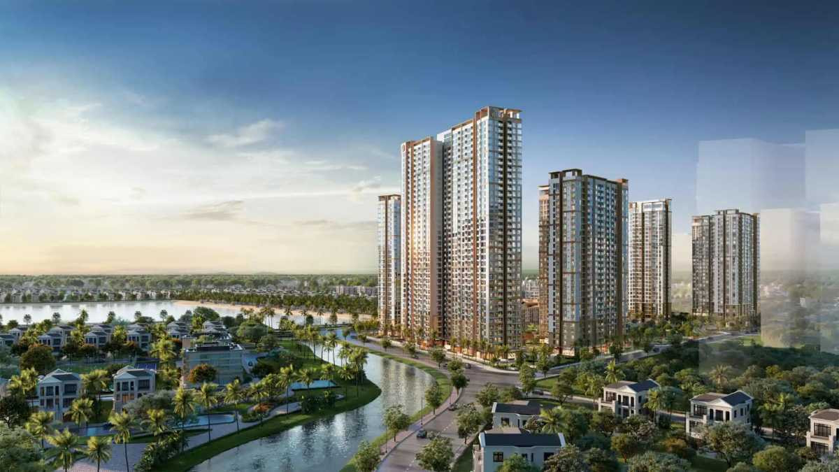 Hình ảnh tòa tháp cao tầng dự án Masteri Waterfront 