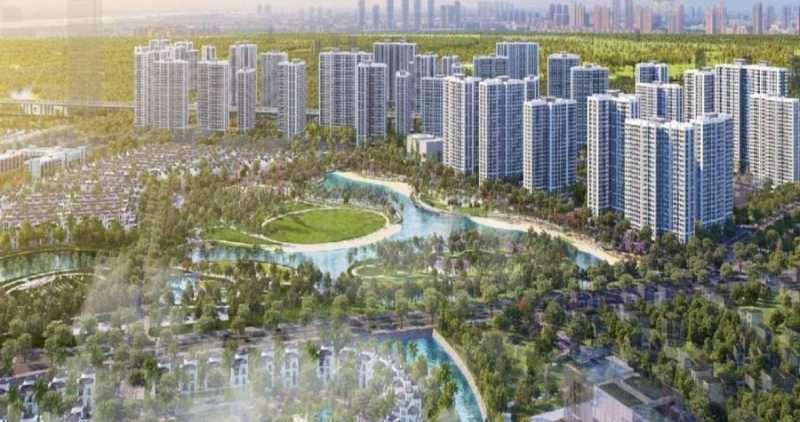 Không gian xanh mát tại chung cư Vinhomes Cổ Loa