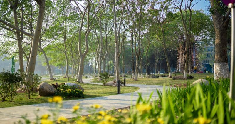 Không gian sống xanh mát tại Ecopark