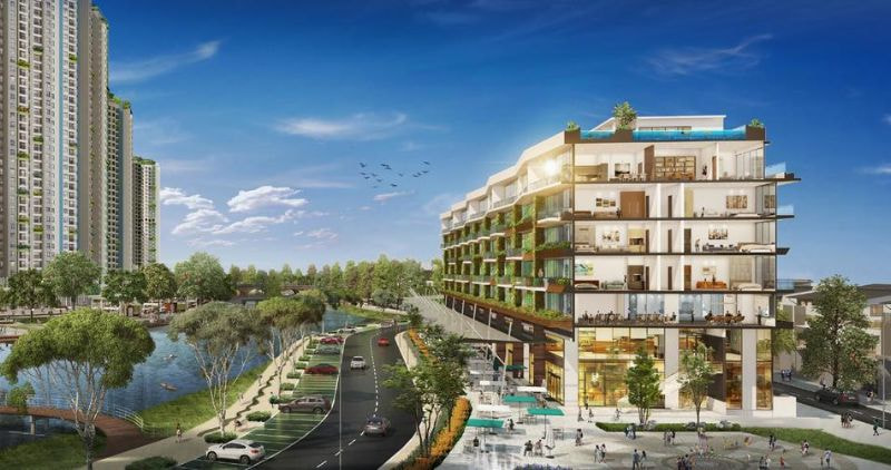 Phối cảnh nhà liền kề Marina Arc