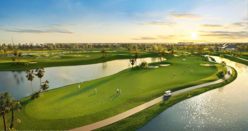 Sân golf Vinhomes Vũ Yên hiện đại và xanh mát