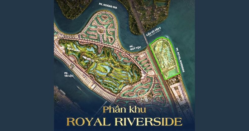 Vị trí đắc địa tại phân khu Royal Riverside Vinhomes Vũ Yên