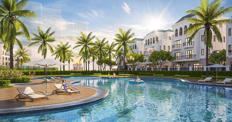 Hồ bơi hiện đại tại phân khu Hải Âu Vinhomes Ocean Park 2