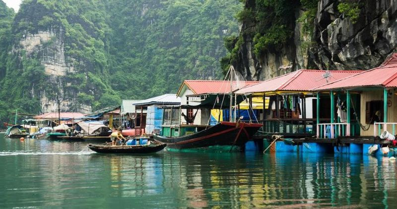 Làng chài Cái Bèo thu hút du khách tham quan