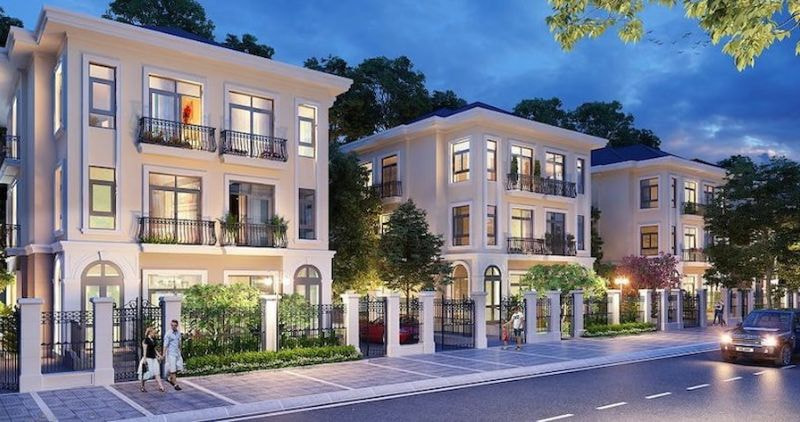 Kiến trúc biệt thự song lập tại Vinhome Grand Park