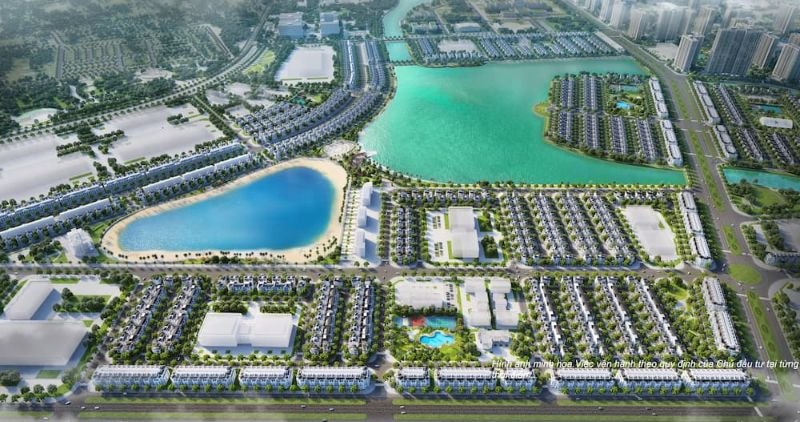 Không gian sống xanh mát bao quanh biệt thự đơn lập nhà phố Sao Biển