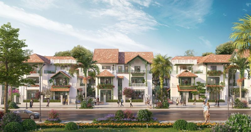 Kiến trúc biệt thự song lập Sun Urban City Hà Nam