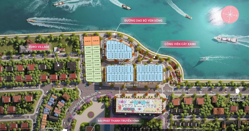Mặt bằng tổng thể của dự án Sun Ponte Residence