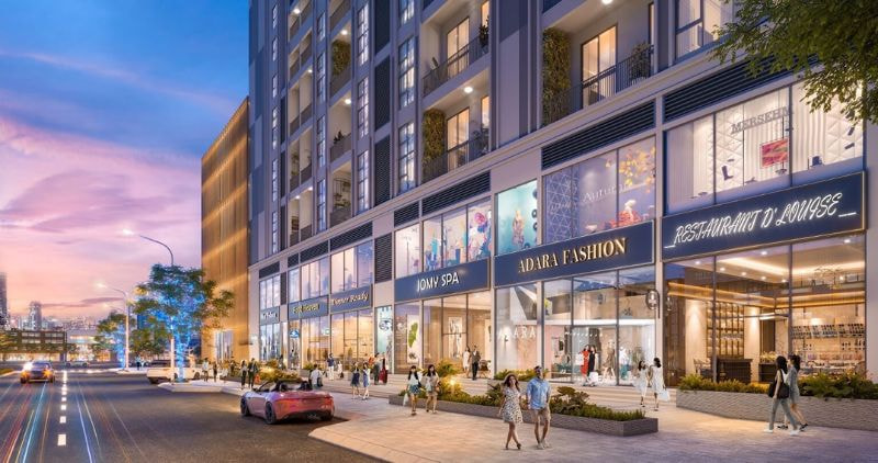 Thiết kế hiện đại của shophouse Sky M Hạ Long