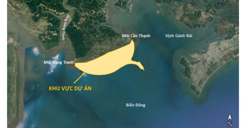 Vị trí của khu du lịch lấn biển Cần Giờ