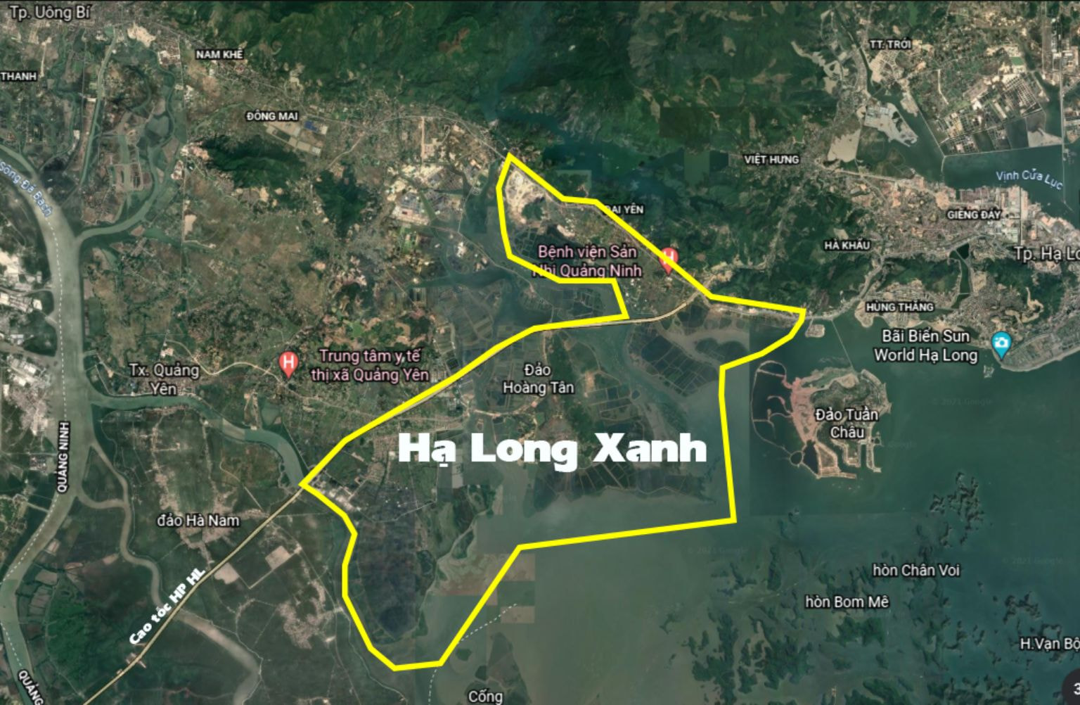 Vị trí Vinhomes Hạ Long Xanh