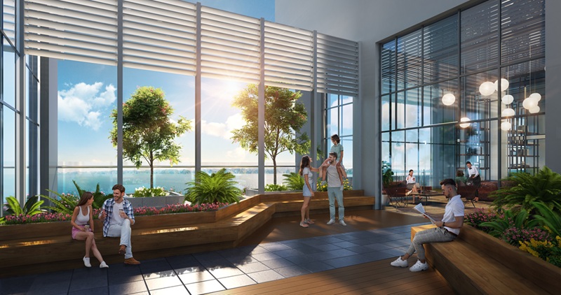 Sân vườn trên cao tại Sun Hạ Long