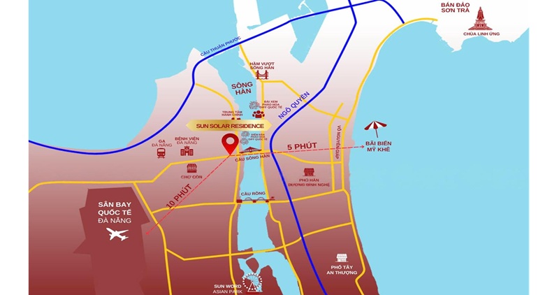 Sun Solar Residence sở hữu vị trí kim cương