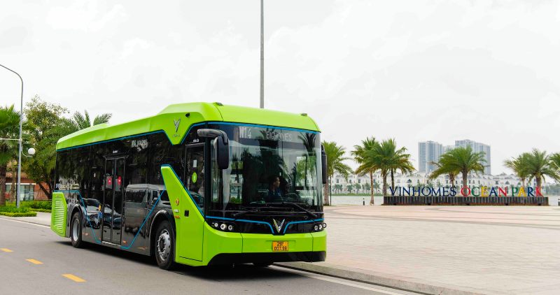 Tiện ích Vinhomes Ocean Park 2: Hệ thống xe bus điện VinBus