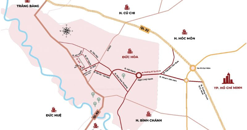 Vị trí đắc địa của dự án Vinhomes Hậu Nghĩa