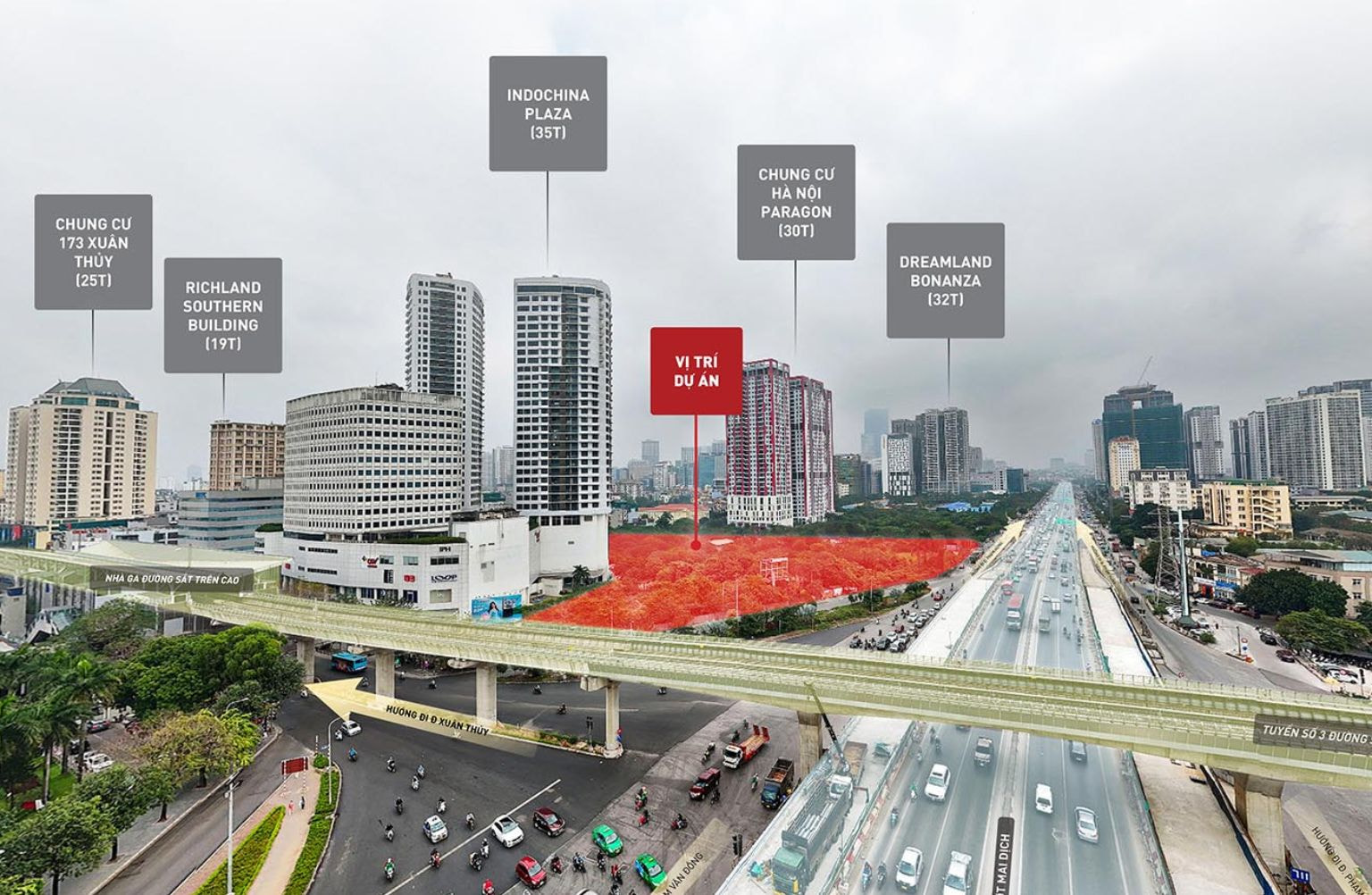 Vị trí Sun Grand City Cầu Giấy