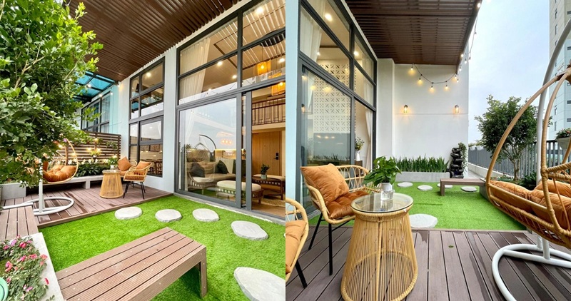 Căn hộ sân vườn thiết kế đẹp mắt