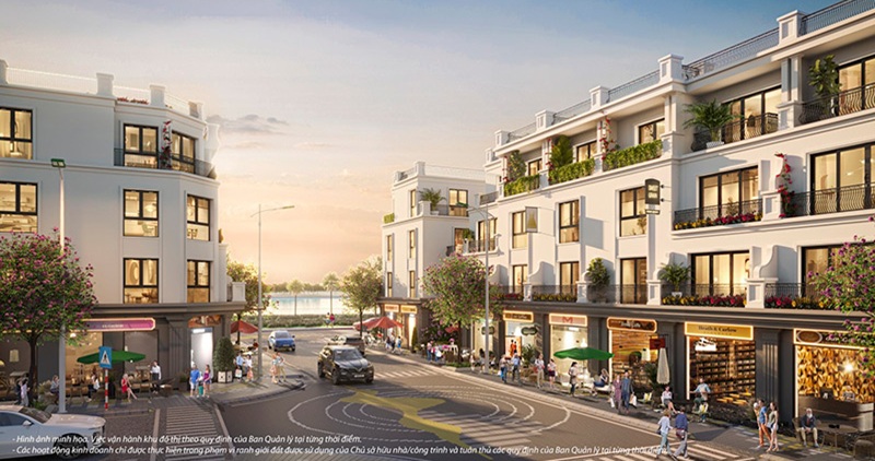 shophouse Vinhomes Làng Vân hưởng trọn ưu thế từ cảnh quan thiên nhiên hiếm có: trước mặt là biển xanh, sau lưng là đèo Hải Vân hùng vĩ.